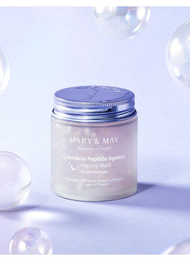 MARY & MAY - Calendula Peptide Ageless Sleeping Mask 110g, VEGAN Formula - Image 1
