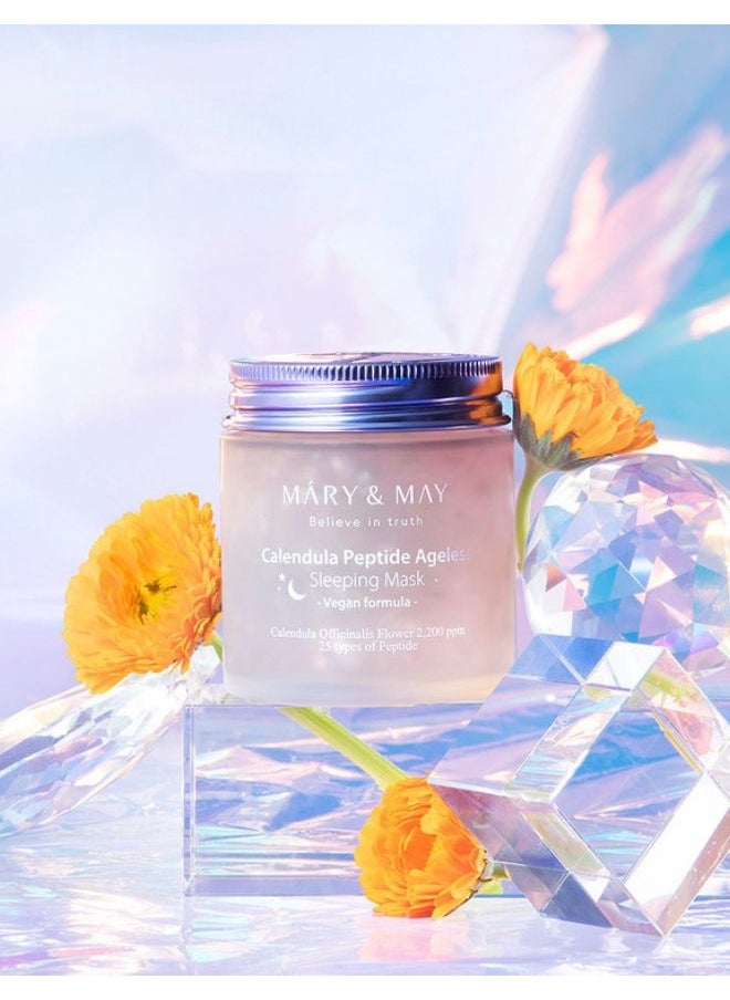 MARY & MAY - Calendula Peptide Ageless Sleeping Mask 110g, VEGAN Formula - Image 1