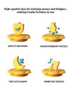 Fazza Baby Learning Activity Silicone Toys STEM Toys Pop It Fidget Toys for Babies Toddlers  - Image 3