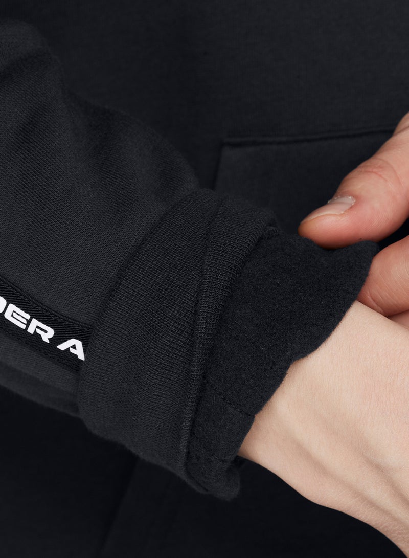 UNDER ARMOUR Icon Fleece Hoodie With Taping  - Image 3
