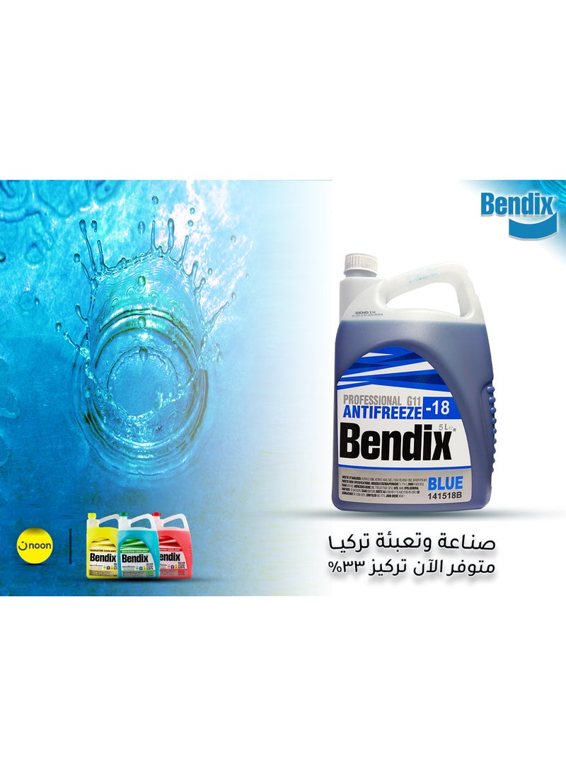 Bendix Water Cooling Circulation 5 Liter Bendix Turkish Blue - Concentration 33% - Antifreeze up to -18  - Image 3