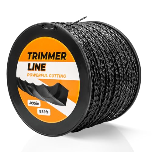 DuckcowsC 885ft 0.095" Black Diamond Trimmer Line Cutting String Replacement for Echo Trimmer Line 330095073 - Image 1