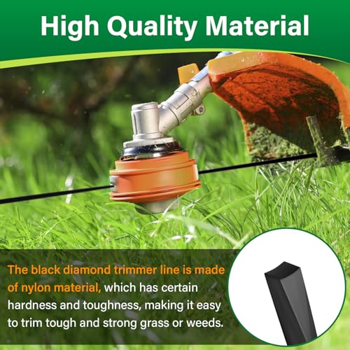 DuckcowsC 885ft 0.095" Black Diamond Trimmer Line Cutting String Replacement for Echo Trimmer Line 330095073 - Image 4