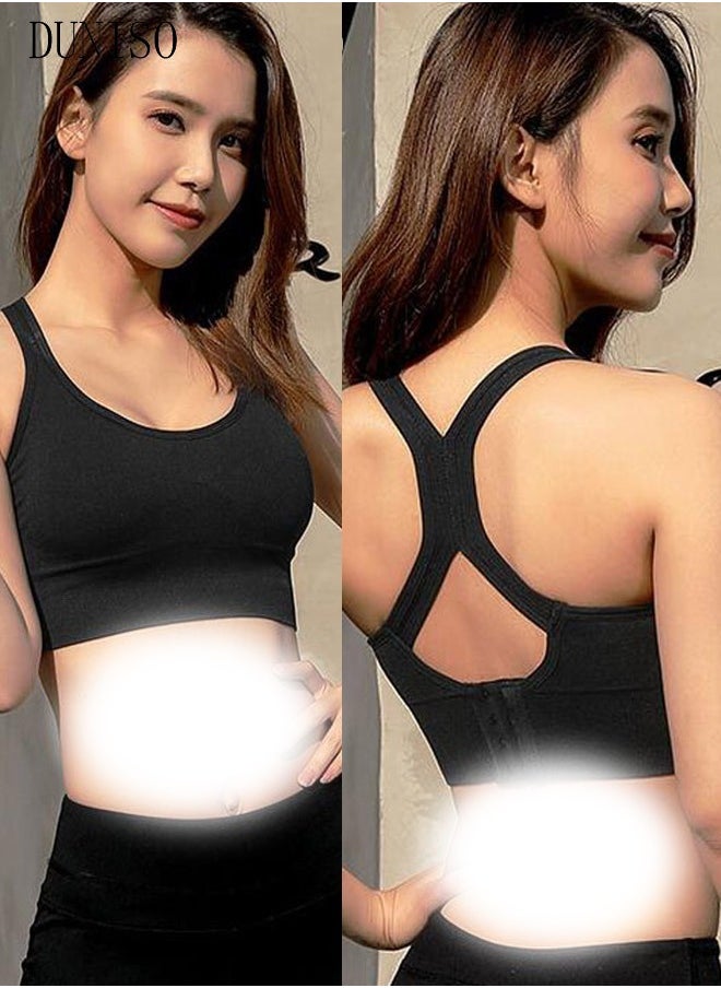 DUNISO - Women's Sports Bra Active Yoga Girl Sports Bras Wirefree Lightweight Comfort Bra for Yoga Running Size - Image 1