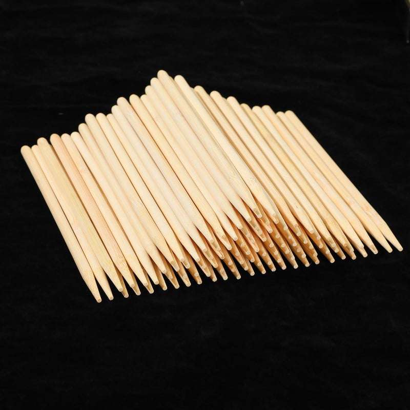 Satinior SATINIOR 100 Pieces Heavy Duty Wood Stylus Tools for Scratch Wooden Art Stylus Stick 55 Inch in Length