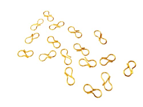 Teraiya's Teraiya's Golden and Silver S Hook (400 Pieces) for Necklace and Bracelete Making  - Image 5