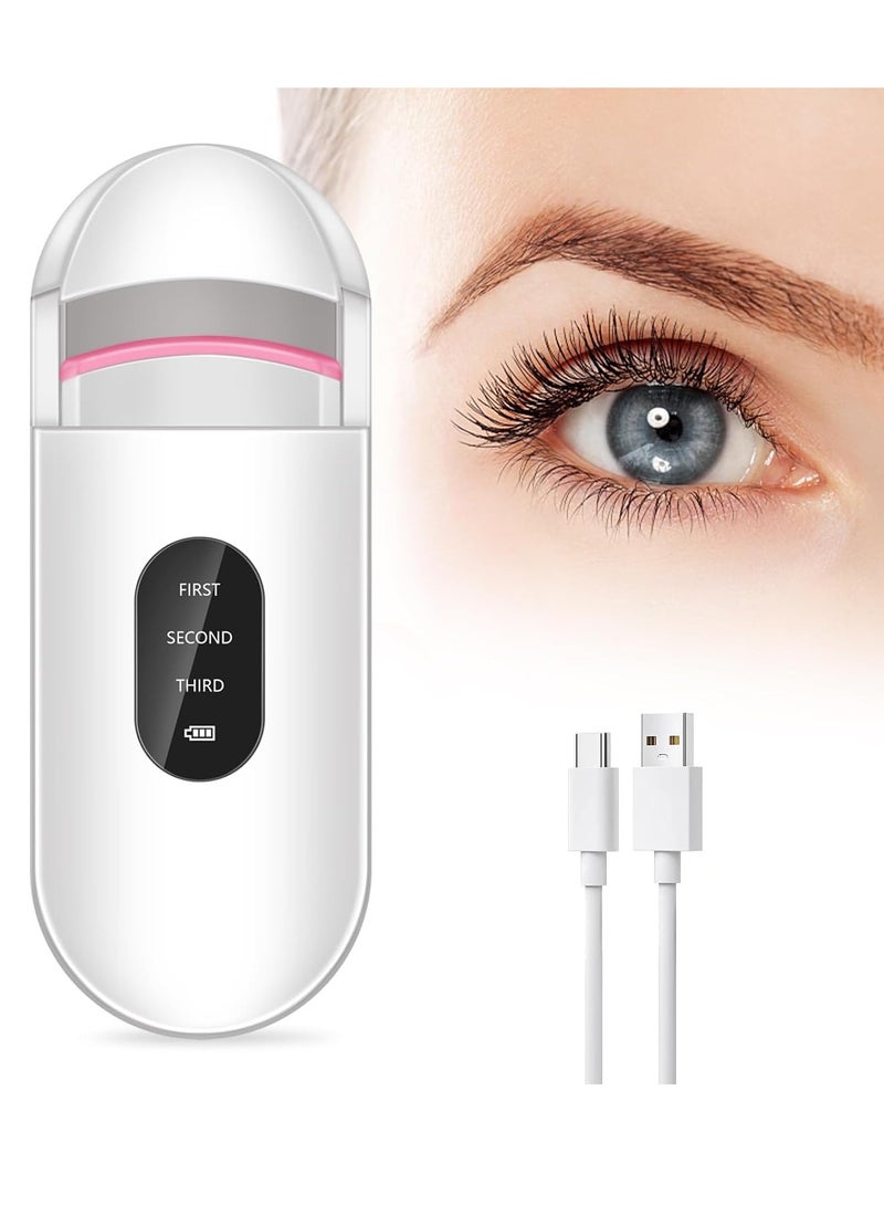 general Heated Eyelash Curler, Rechargeable Electric Eyelash Curler with LED Display, 3-Level Adjustable Temperature Professional Electric Eyelash Curlers for Stunning Lashes Long Lasting - Image 1
