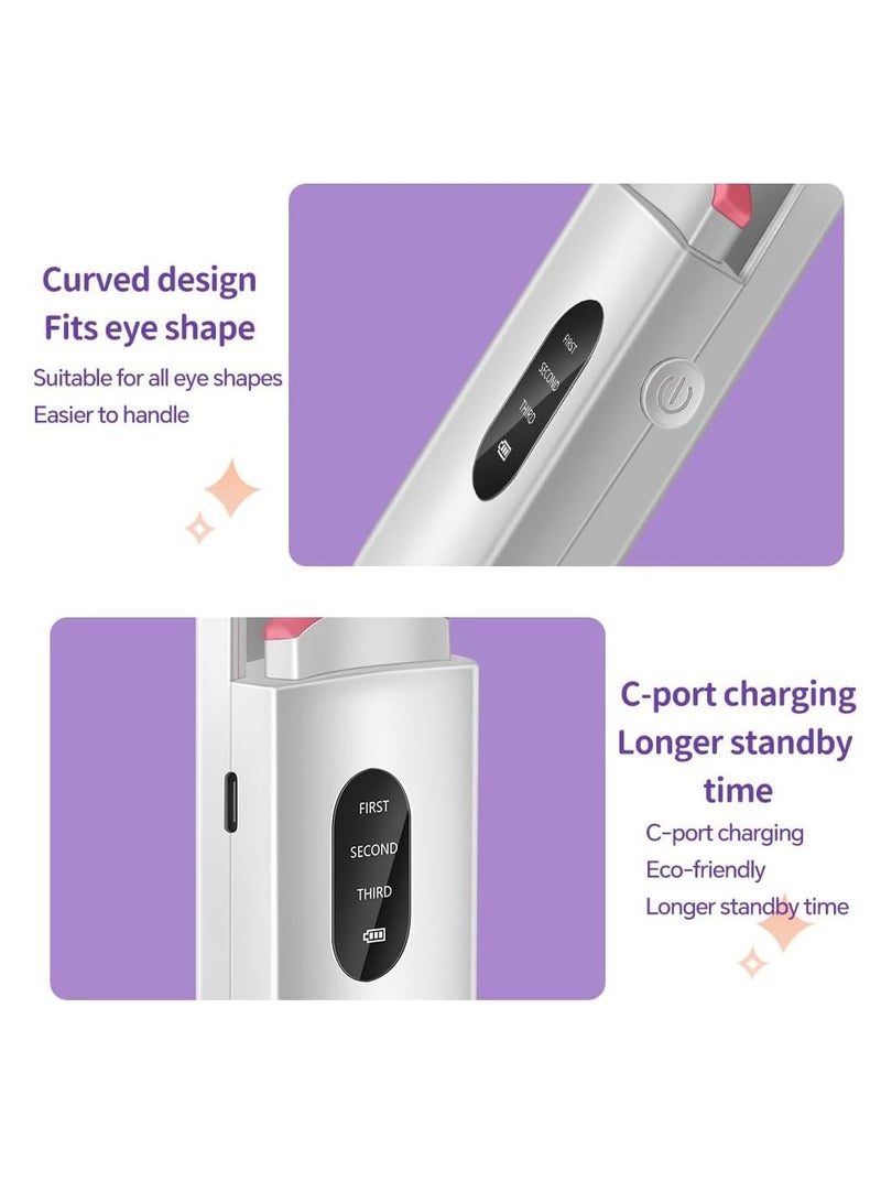 general Heated Eyelash Curler, Rechargeable Electric Eyelash Curler with LED Display, 3-Level Adjustable Temperature Professional Electric Eyelash Curlers for Stunning Lashes Long Lasting - Image 4