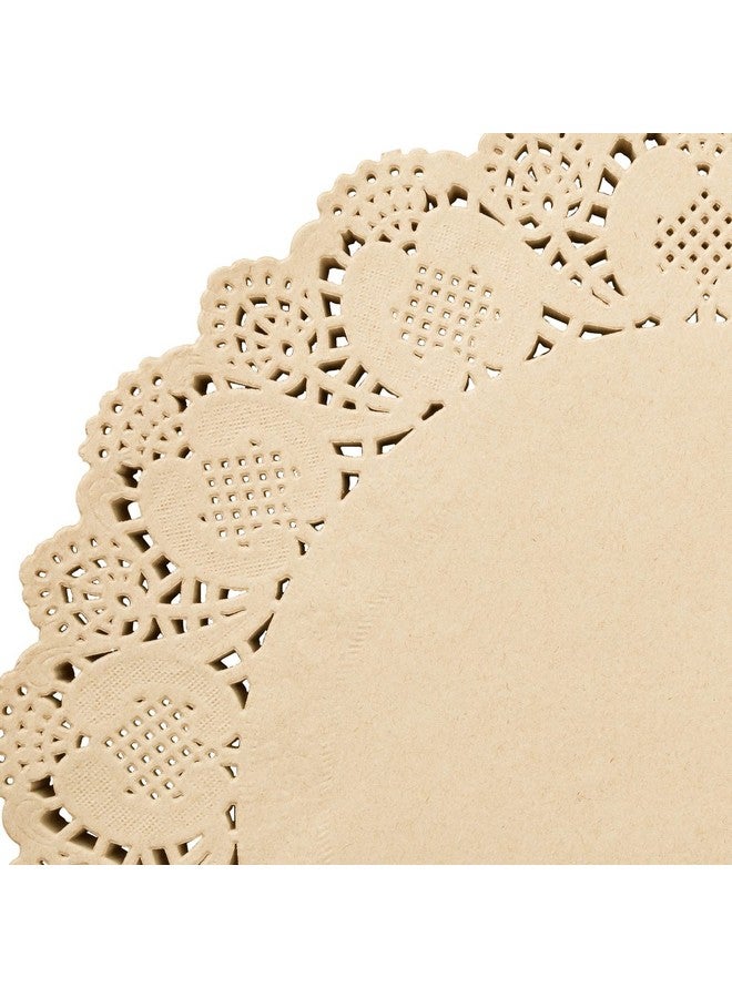 Juvale 250 Pack Round Paper Placemats for Cakes, Desserts, Light Brown Doilies for Food, Formal Events (12 in) - Image 5