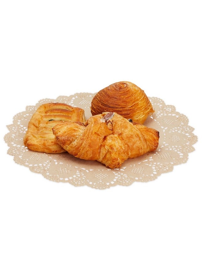 Juvale 250 Pack Round Paper Placemats for Cakes, Desserts, Light Brown Doilies for Food, Formal Events (12 in) - Image 4