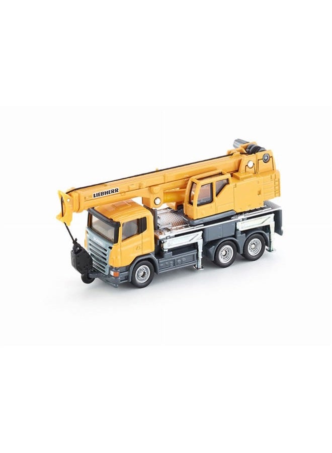 siku 1859, Teleskop-Kranwagen, 1:87, Metall/Kunststoff, Gelb, Teleskopierbarer Ausleger - Image 1