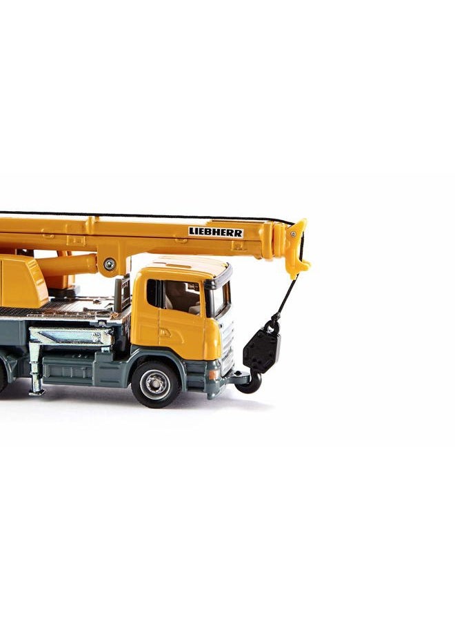 siku 1859, Teleskop-Kranwagen, 1:87, Metall/Kunststoff, Gelb, Teleskopierbarer Ausleger - Image 4