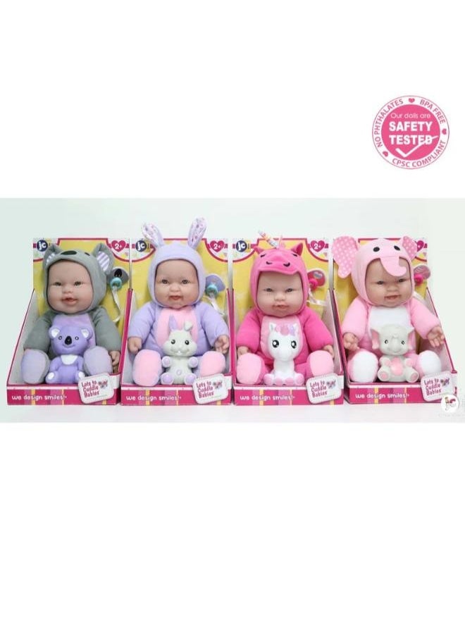 JC TOYS JC Toys Lots To Cudle Baby Doll Animal Theme Asst. 12 inches  - Image 1