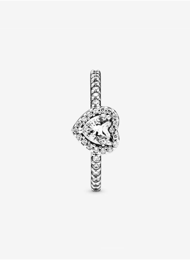 Generic Cubic Zirconia Women's 925 Silver Heart Ring  - Image 2