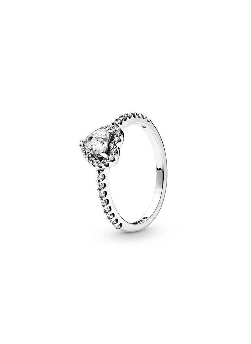 Generic Cubic Zirconia Women's 925 Silver Heart Ring  - Image 1