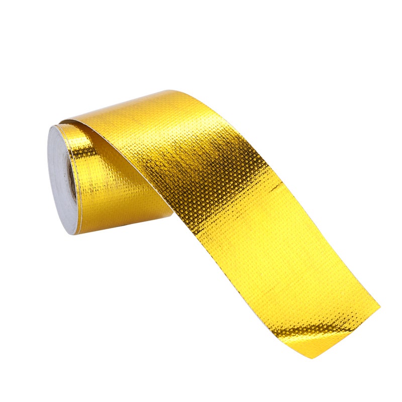 Reflect Light Fire-retardant Fiberglass Belt Automobile Motorcycle Refit Thermal Insulation Band Exhaust Heat Roll Wear-Resistant Heat Shield Tape - Image 3