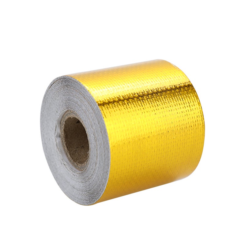 Reflect Light Fire-retardant Fiberglass Belt Automobile Motorcycle Refit Thermal Insulation Band Exhaust Heat Roll Wear-Resistant Heat Shield Tape - Image 1