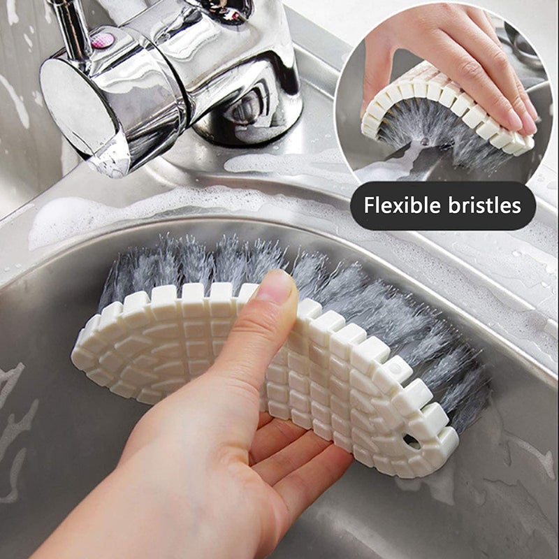 RoarCraft Multi Purpose Heavy Duty Scrub Brush, Heavy Duty Hand Held Scrub Stiff Bristle Brush, Multiple Segments are Bendable Brush (1) - Image 3