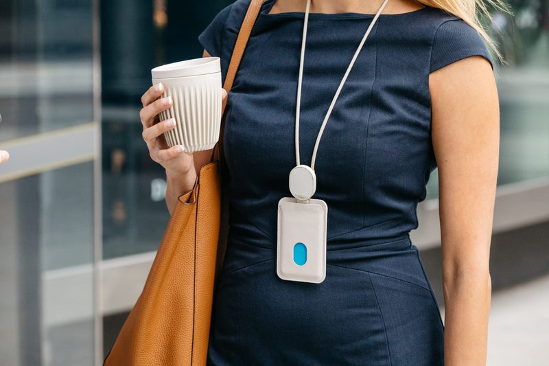 Orbitkey ID Card Holder | Made with LWG-Certified Top Grain Leather and Durable Dyneema Cord | Holds 1 Access Card and 1 Non-RFID Card (with Lanyard, Stone) - Image 5