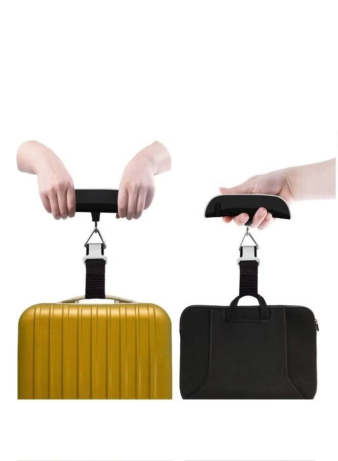 YJ 50kg Handheld Electronic Luggage Weight Scale Portable Travel Silver - Image 5