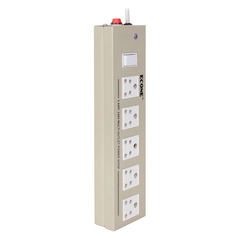 ECONE ECONE Metal Body Heavy Duty 10 AMP 6 AMP 5 Brass Socket Switch Extension Board Power Extension Cord Power Strip Surge Protector 44 Mtr Wire Length 1 Year Warranty  - Image 5