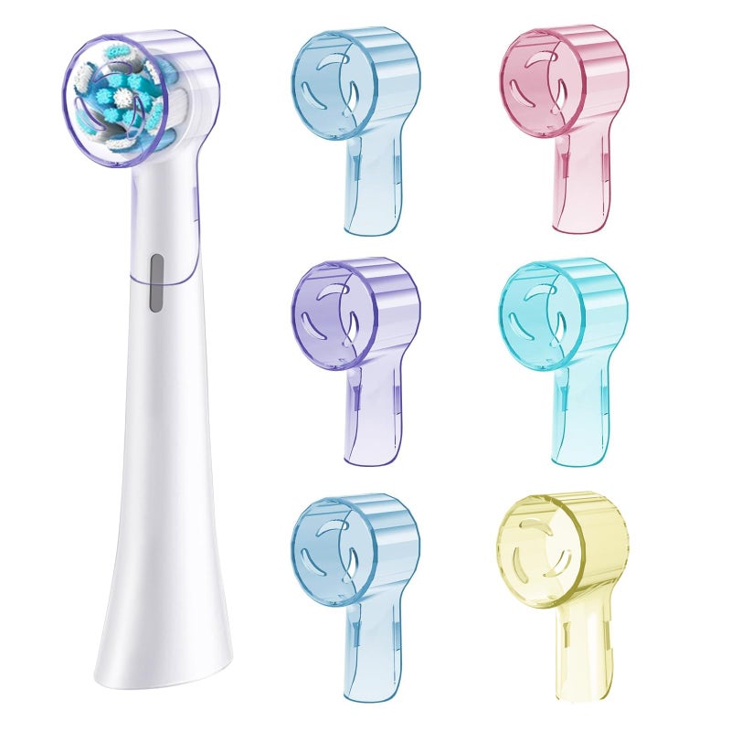6 Pack Toothbrush Covers for Oral B iO Replacement Heads Toothbrush Cover Caps for Oral B Pro1000 Electric Toothbrush HeadiO Toothbrush Head Cover for Travel Home Mixing Colors