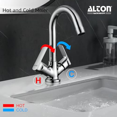 ALTON FAM3360 Brass, Centre Hole Basin Mixer (Chrome) - Image 3