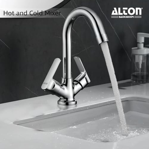 ALTON FAM3360 Brass, Centre Hole Basin Mixer (Chrome) - Image 4