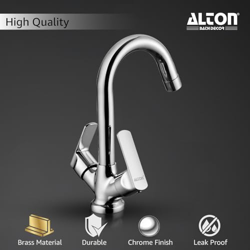 ALTON FAM3360 Brass, Centre Hole Basin Mixer (Chrome) - Image 5
