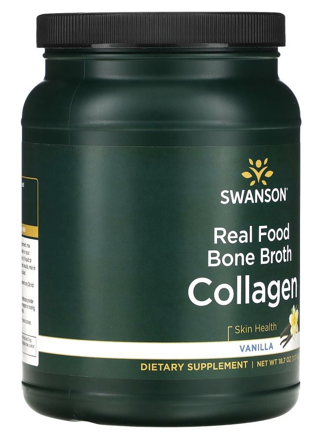 SWANSON Real Food Bone Broth Collagen Vanilla 1.17 lb (531 g) - Image 2