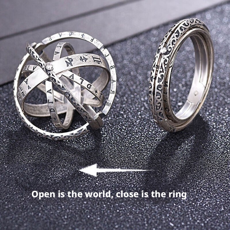 Trendy Astronomical Ball Pendant Ring for Men and Women - Image 1
