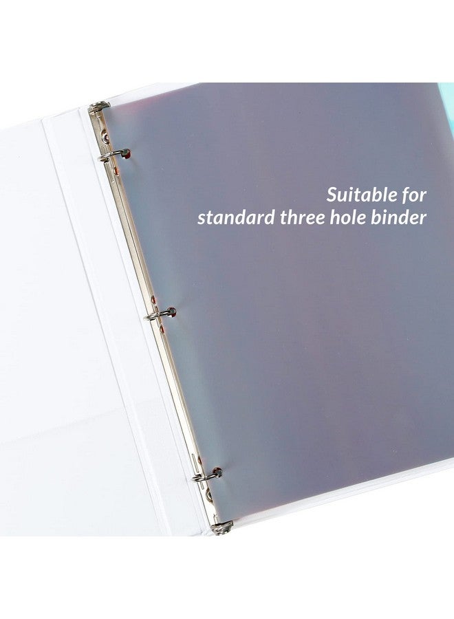 Seashell 3 Ring Binder Dividers With 8 Tabs Plastic Binder Dividers For Notebooks And 3 Ring Binders Letter Size Durable Assorted Colors Pack Of 3 Sets (24 Dividers Total)  - Image 4
