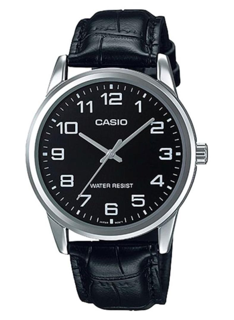CASIO Men Dress Water Resistant Analog Watch MTP-V001L-1BUDF - 38 mm - Black - Image 1