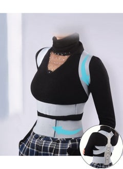 XiuWoo Posture Corrector Invisible Hunchback Straightener Back Waist Brace Lumbar Spine Support Belt Shoulder Medical Therapy Support Poor Posture Correction Belt Grey  - Image 1