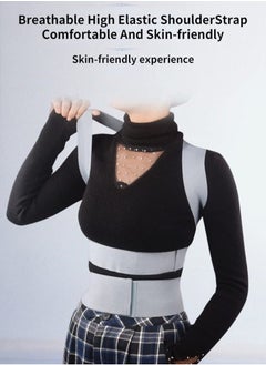XiuWoo Posture Corrector Invisible Hunchback Straightener Back Waist Brace Lumbar Spine Support Belt Shoulder Medical Therapy Support Poor Posture Correction Belt Grey  - Image 3