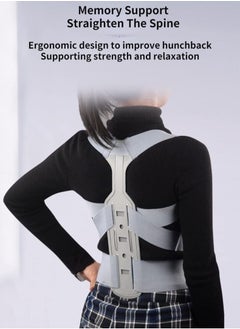 XiuWoo Posture Corrector Invisible Hunchback Straightener Back Waist Brace Lumbar Spine Support Belt Shoulder Medical Therapy Support Poor Posture Correction Belt Grey  - Image 5