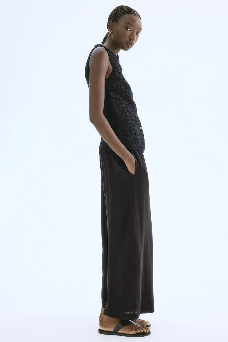 H&M Cropped pull-on trousers