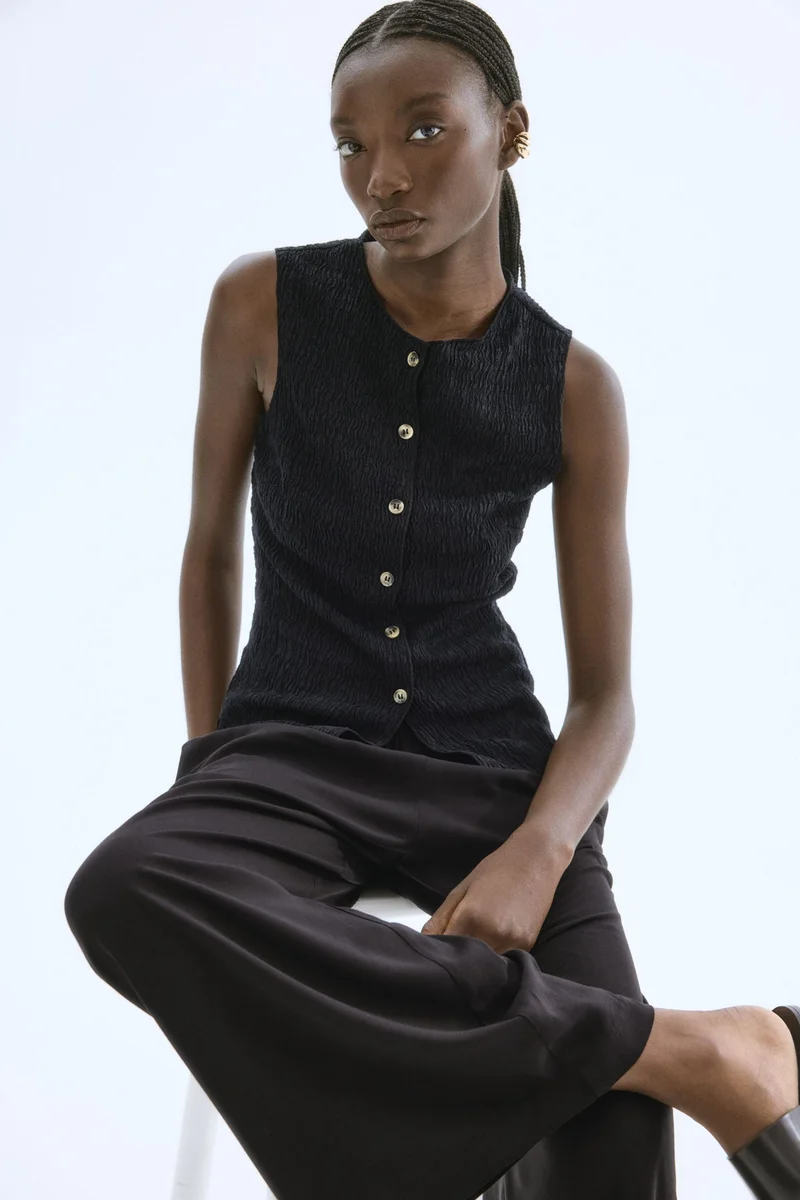 H&M Cropped pull-on trousers