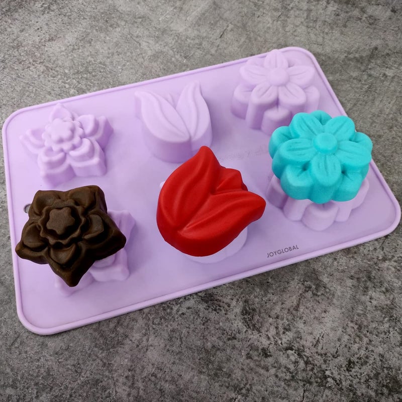 JoyGlobal Silicone 6Cavity Soap Chocolate Muffin All Purpose Mould Soap Weight Approx 50 Grams x 6 - Image 2