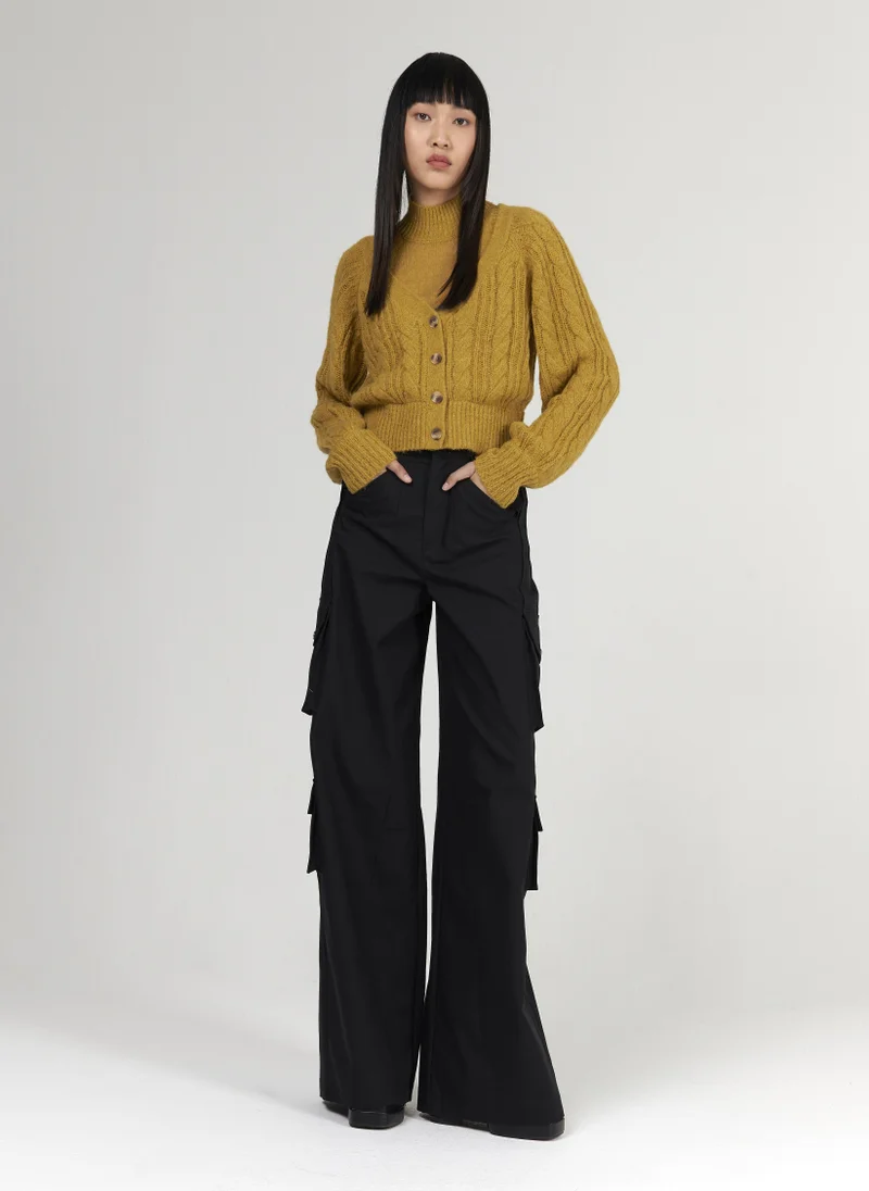 ليم كنزة منسوجة من الصوف