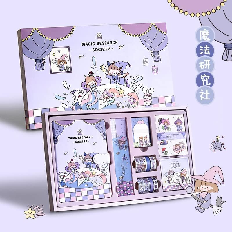 WebWares WebWares 346pcs Journal Supplies Kit Vintage Scrapbook Stickers Pack for Art Journaling Bullet Junk Journal Planners DIY Decoration Paper Stickers Craft Kits Notebook Album Aesthetic Tape MAGIC PURPLE 