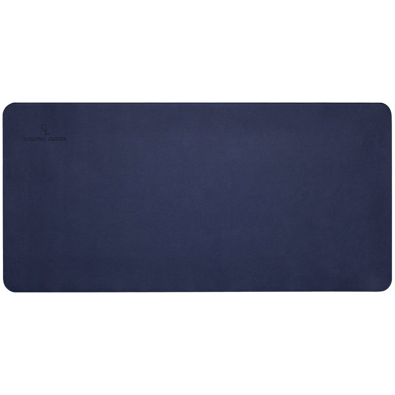 Gallaway Leather Desk Mat,Desk Writing Pad - Office Desk Pad, Large 36" x 17" Navy Blue, Desk Mats on Top of Desks, Gift Ready Elegant Computer Desk Mat Desk Cover Desk Pad Protector PU Leather - Image 4
