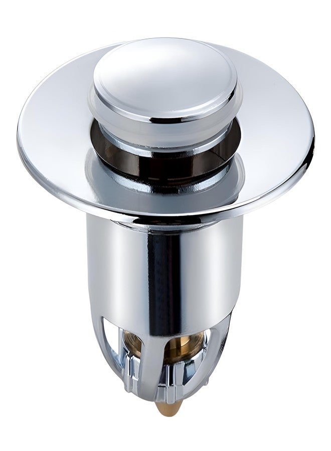 PIPULSE Universal Stainless Steel Pop-Up Sink Stopper & Wash Basin Bounce Drain Filter, Corrosion Resistant Sink Drain Stopper Kitchen, Bathroom, Sink, Drain Plug for Bathtub, washbasin, Sink - Image 1