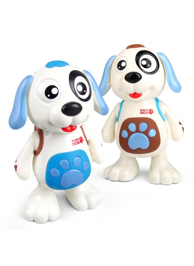 Electric Toy Robot Dog Light Music Dancing Dog Children's Educational Boys And Girls Shake Tone Same-Color:(English Packaging, Blue)-Specifications:11.5*11.5*22cm  - Image 3