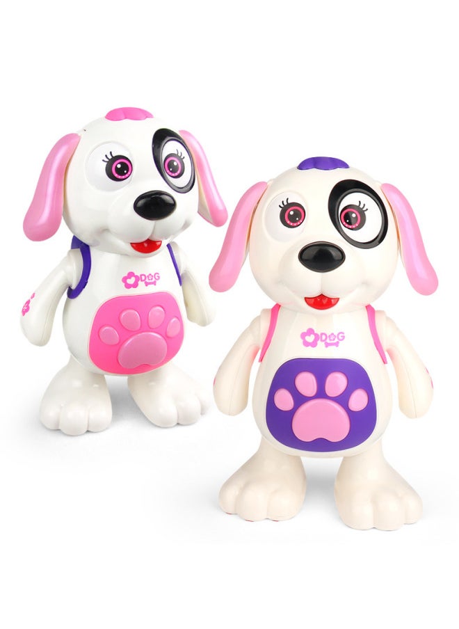 Electric Toy Robot Dog Light Music Dancing Dog Children's Educational Boys And Girls Shake Tone Same-Color:(English Packaging, Blue)-Specifications:11.5*11.5*22cm  - Image 1