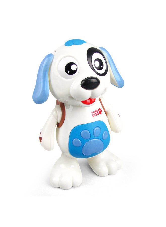 Electric Toy Robot Dog Light Music Dancing Dog Children's Educational Boys And Girls Shake Tone Same-Color:(English Packaging, Blue)-Specifications:11.5*11.5*22cm  - Image 4