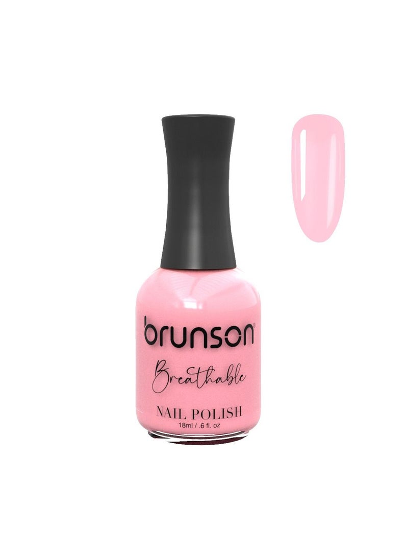 Brunson Breathable Nail Polish Halal Nail Lacquer Wudu friendly Quick-Dry long lasting but easy peel off Glossy Shine Water Based Nail paint 18ml