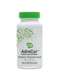 NeuroScience Adrecor With Licorice Root Energy Support Supplements With Vitamin B6 Vitamin C + Rhodiola Rosea Adrenal Support Supplements For Healthy Stress Response + Fatigue (90 Capsules)  - Image 1