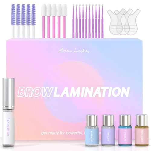 beau lashes طقم تصفيف الحواجب من بيو | طقم تصفيف حواجب احترافي مع مكيف كيراتين | طقم رفع حواجب فوري للعيون الكاملة والأكثر كثافة وجمالاً | سهل الاستخدام ونتائج تدوم طويلاً - Image 1