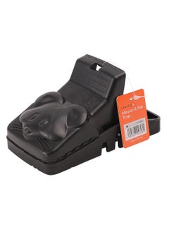 LAWAZIM Mouse and Rat Trap-Mousy Shape Black-Heavy-Duty Reusable Humane Snap Trap Mice Catcher with Bait Placement and Spring Mechanism for Rodent and Pest Control for Indoor House Outdoor Garden Farm  - Image 1